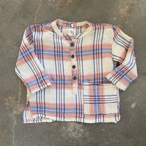 Plaid 3T button up Unisex Nico Nico